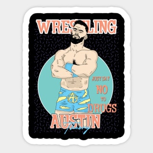 Artwork Austin Theory Wrestling Aesthetic Sticker